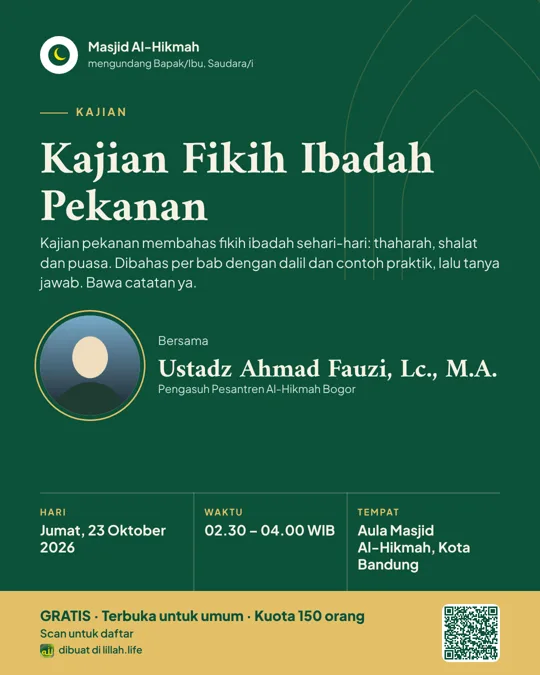 Contoh poster kajian gaya Klasik