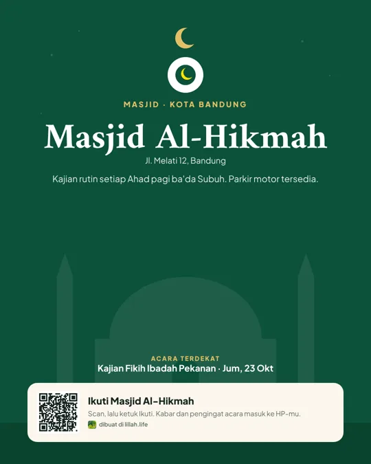 Contoh poster masjid gaya Kubah