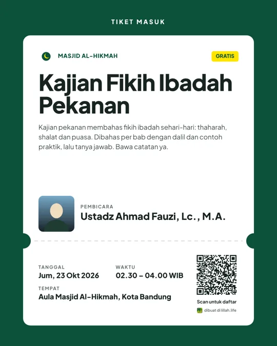Contoh poster gaya Tiket