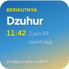 Widget sholat berikutnya