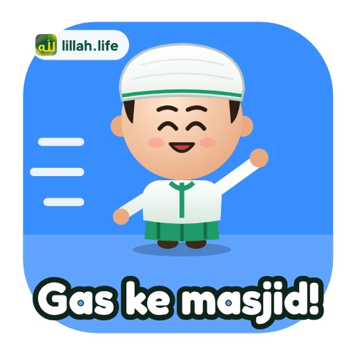Stiker Gas ke masjid!