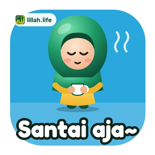 Stiker Santai aja
